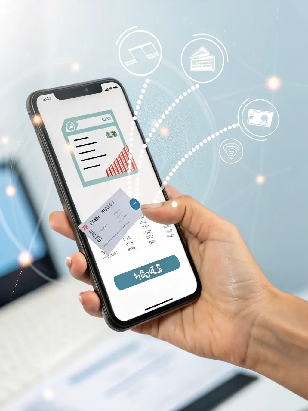 An automated statement generation process, showing invoices being created and sent out efficiently.
