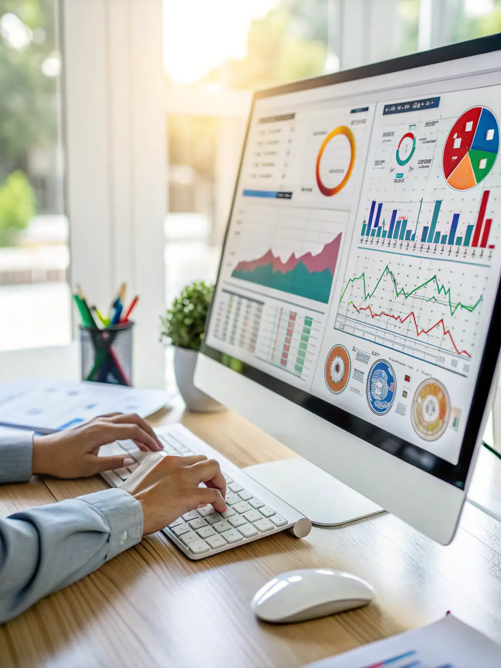 A clean, modern interface of CommSys's Customer Management System, showcasing its user-friendly dashboard with key metrics and customer data.